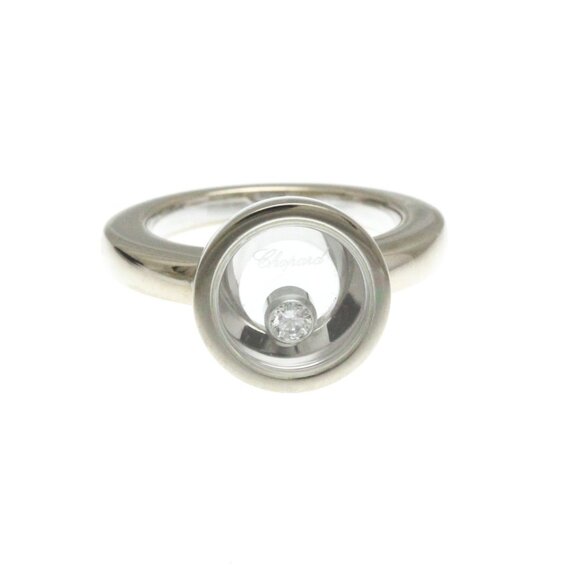 CHOPARD 18k White Gold Diamond Ring - Picture 1 of 12